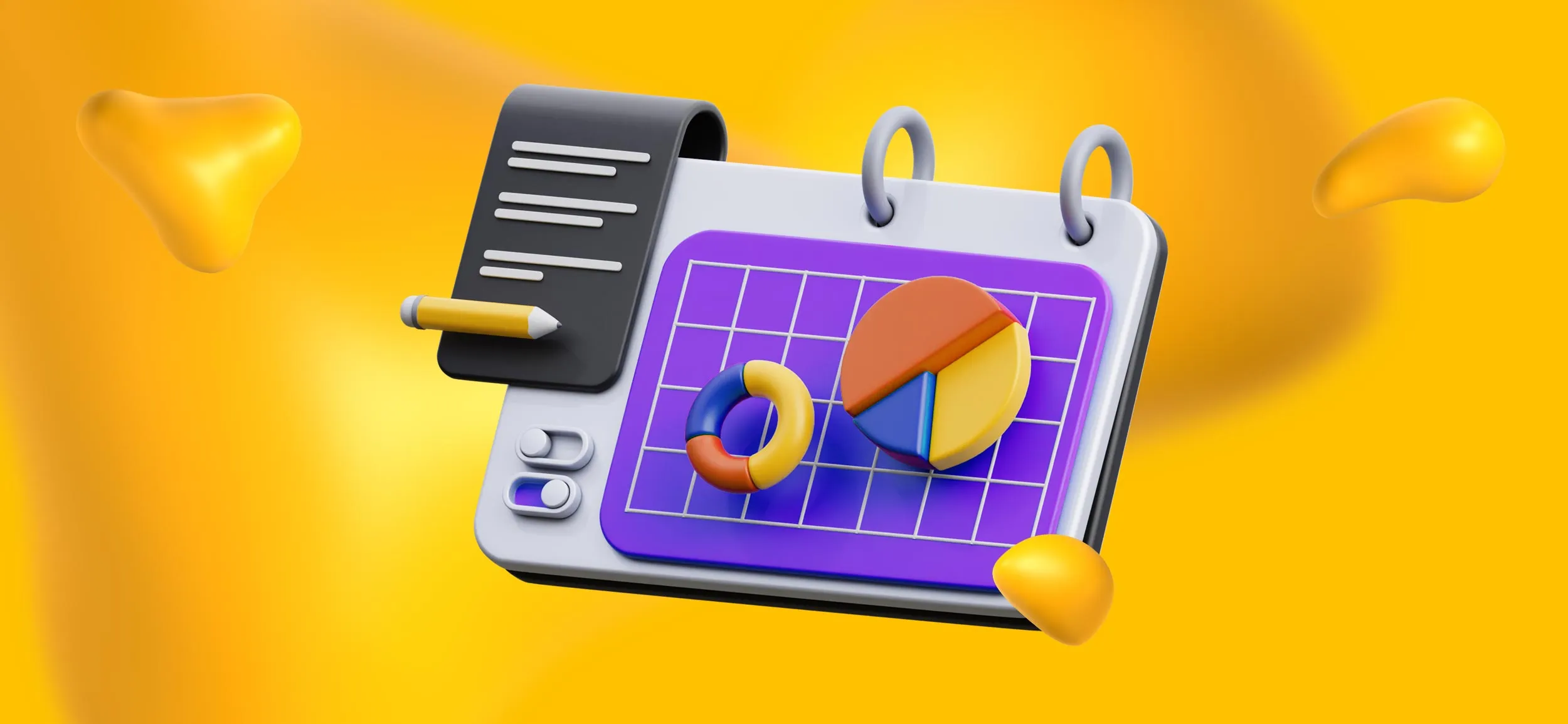 Two charts in a graphing notebook for product management.