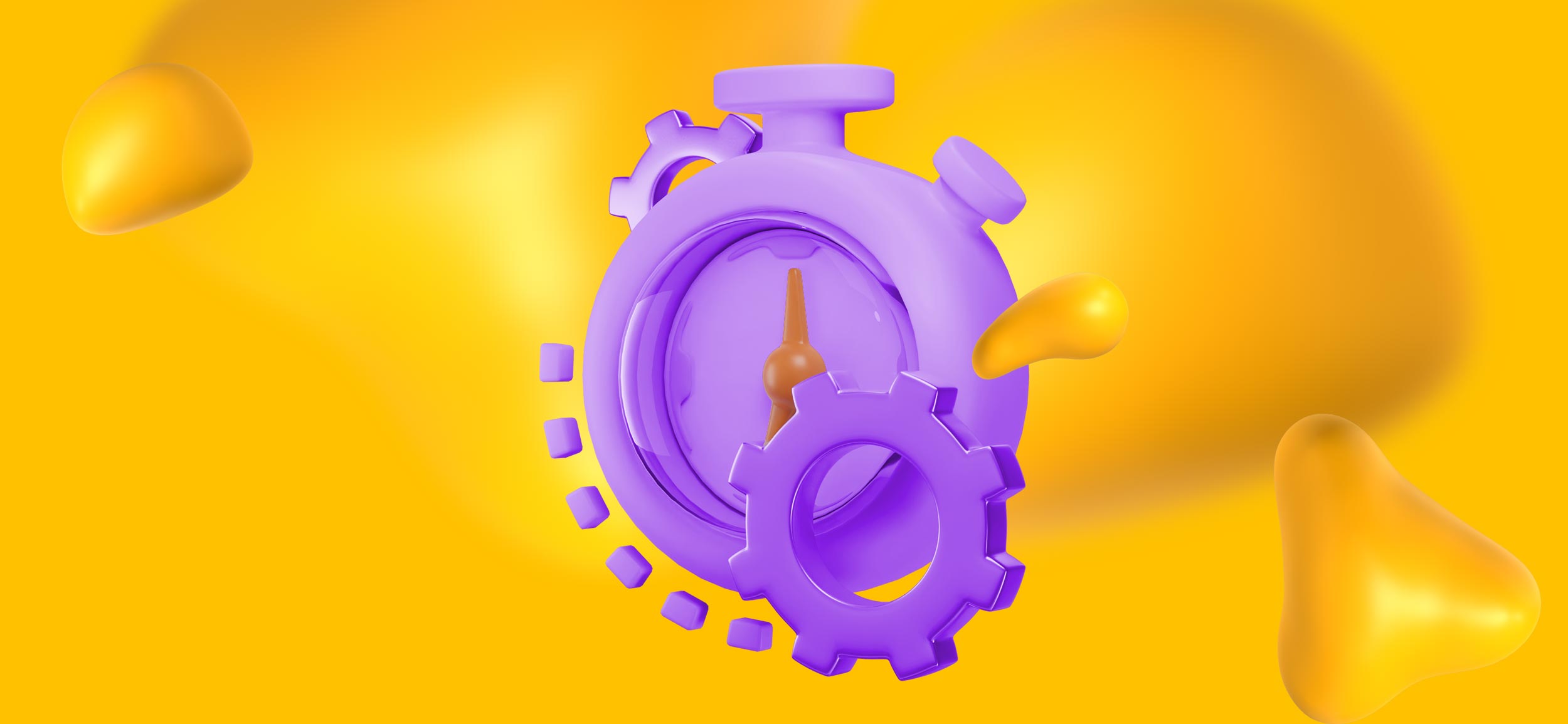 Two interlocking gears for marketing automation.