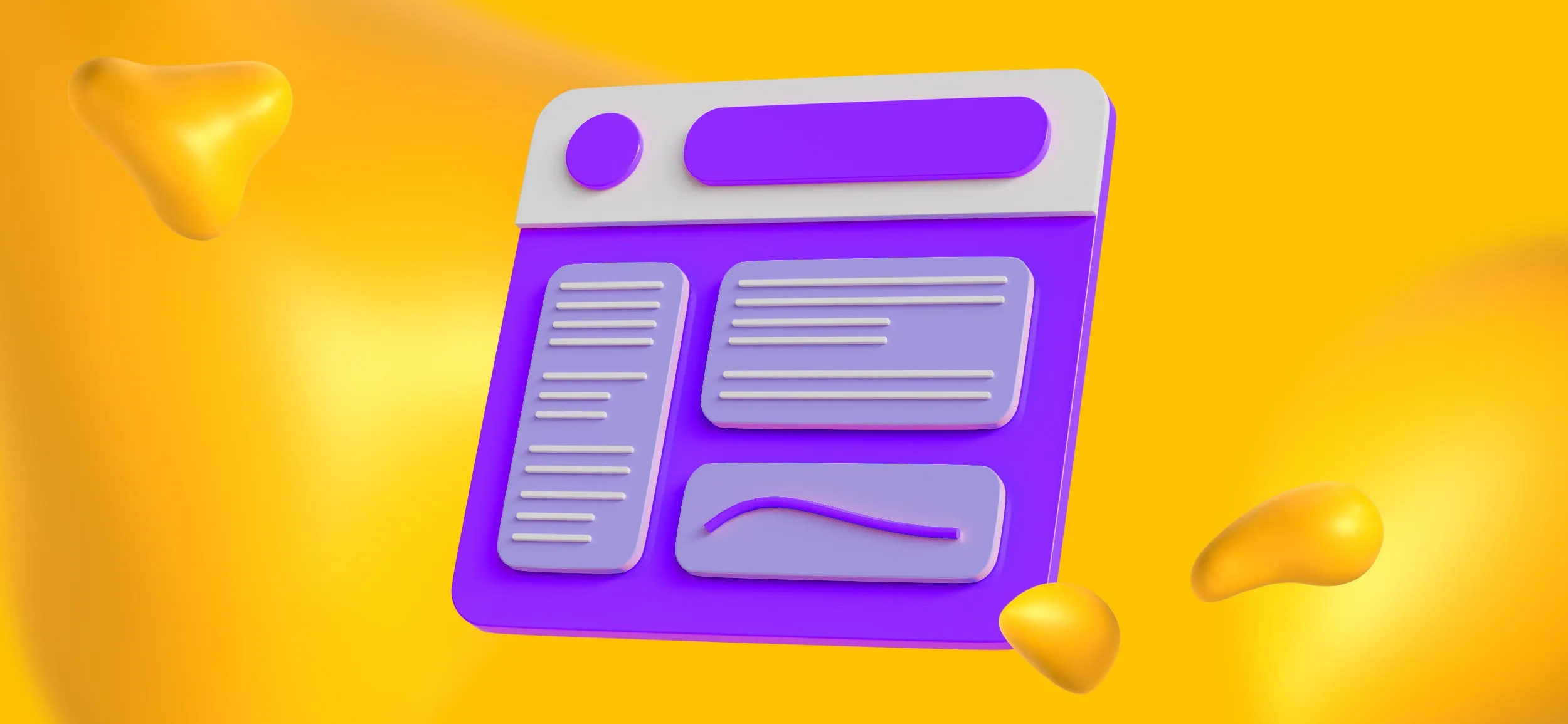 A website screen, for web design.