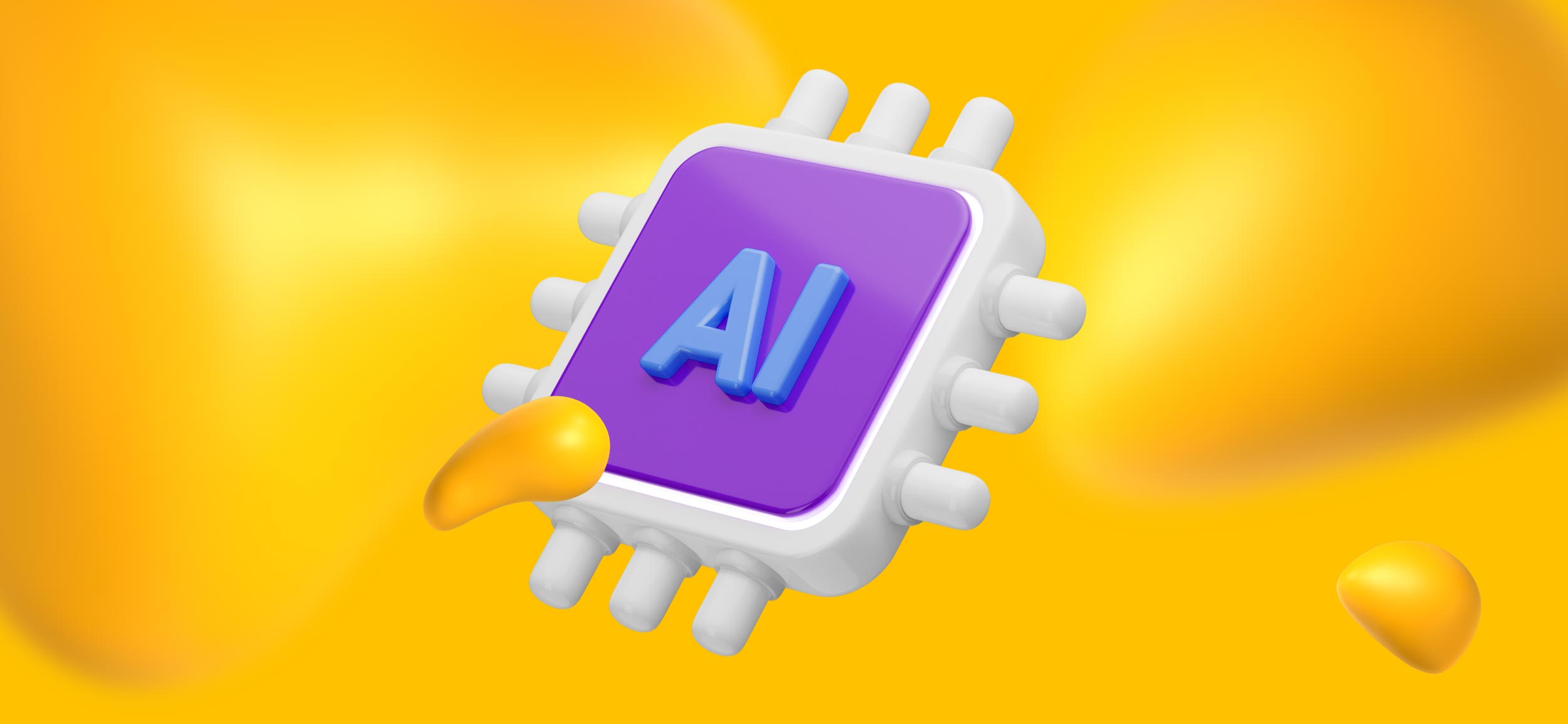 An AI chip to represent artificial intelligence and augmented reality.