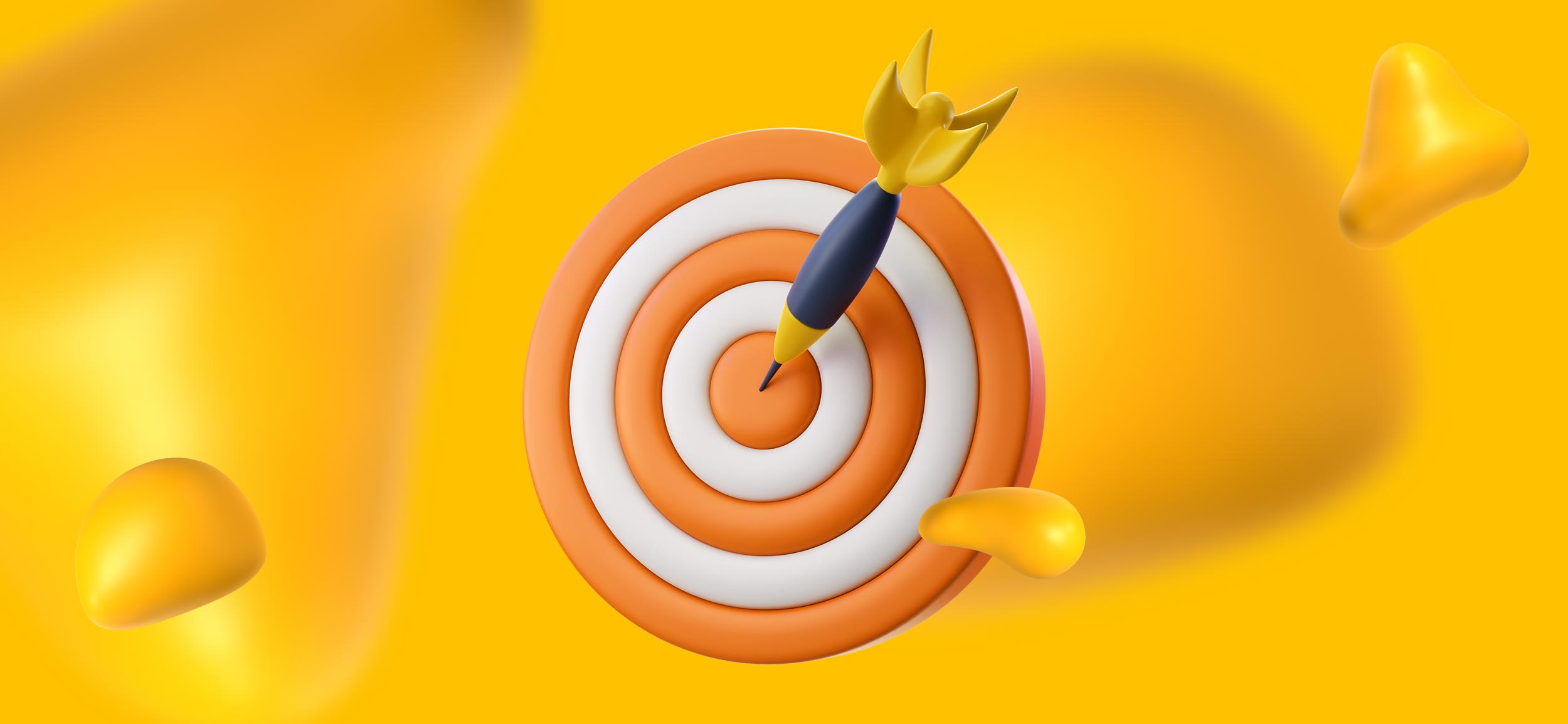 A target with a dart in its bullseye, for the precision of human video experts.