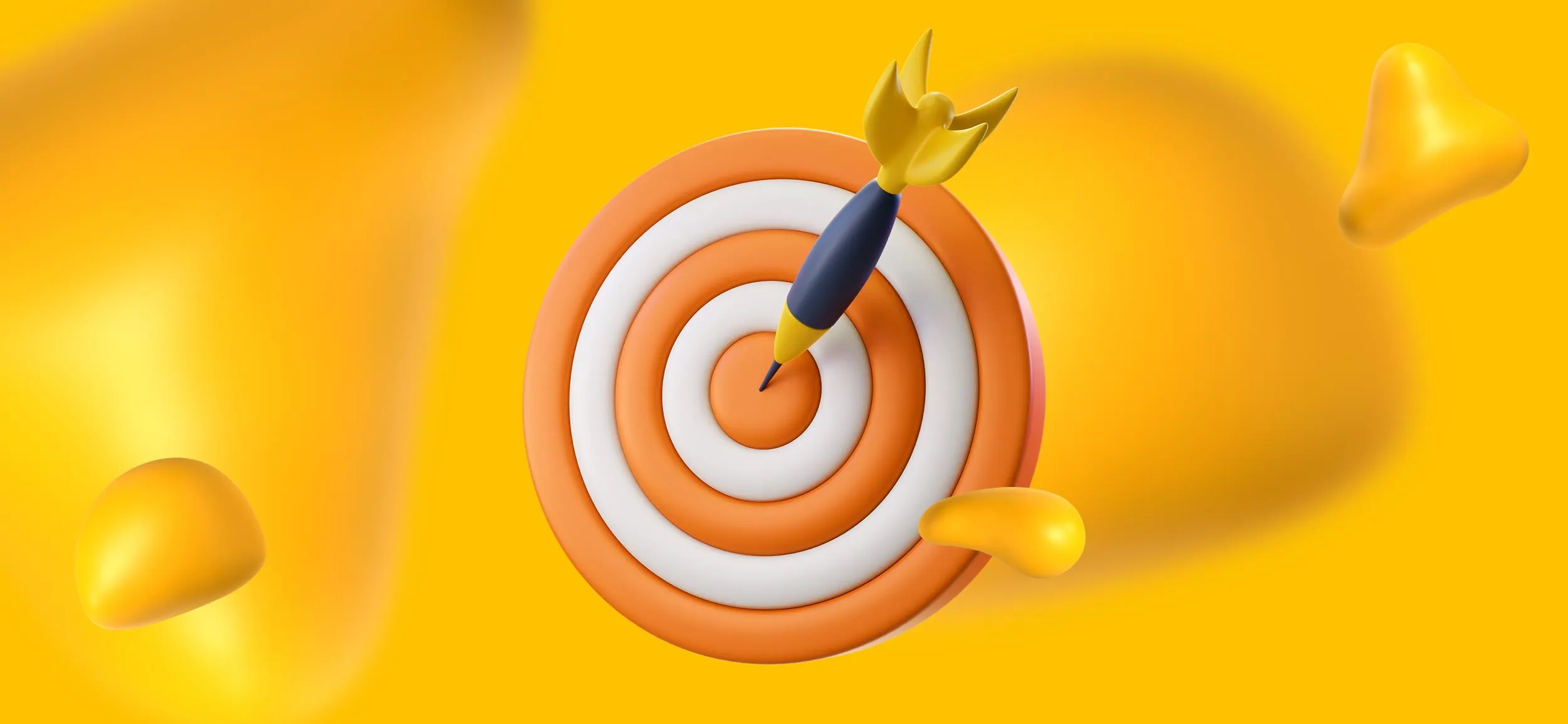 A target with a dart in its bullseye, for the precision of human video experts.