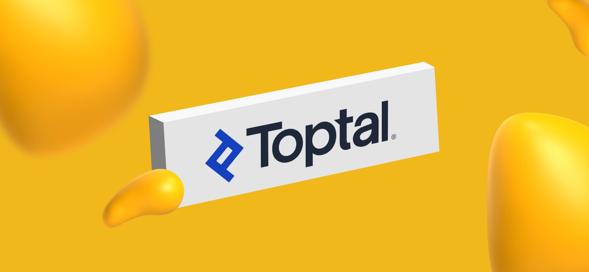 A logo of Toptal, a freelance platform.
