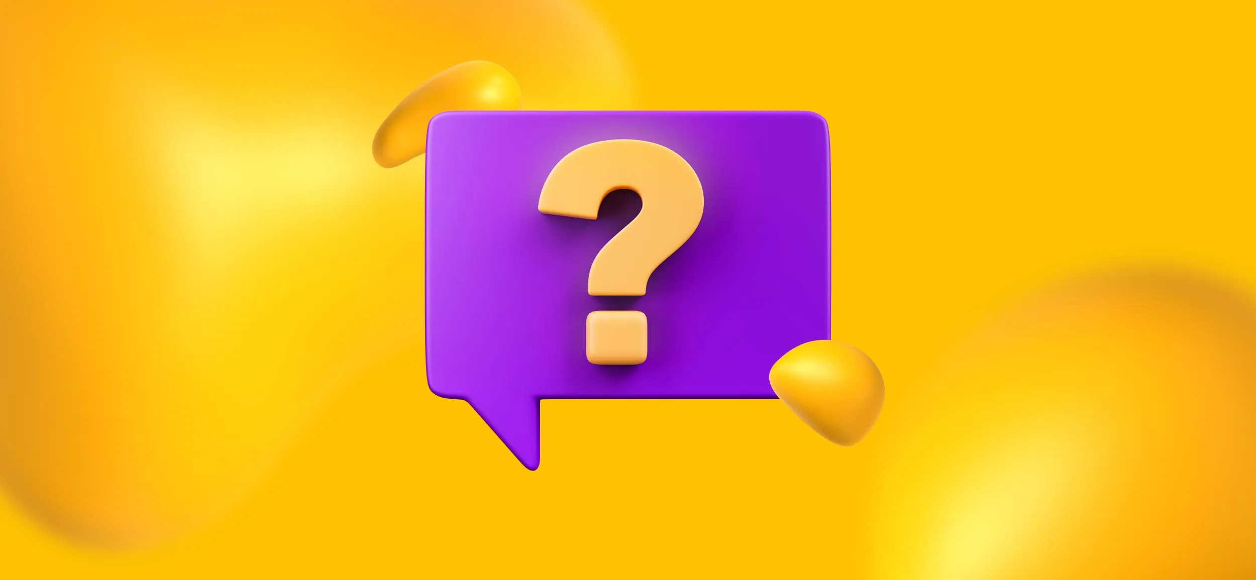 A caption with a question mark in it, for polls and quizzes.