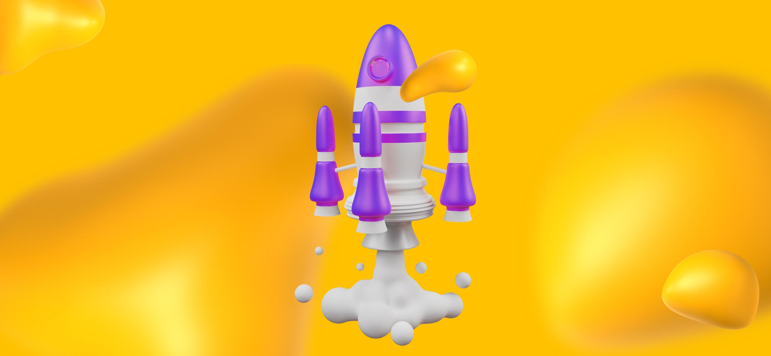 A rocket ship blasting off, to boost your visuals!