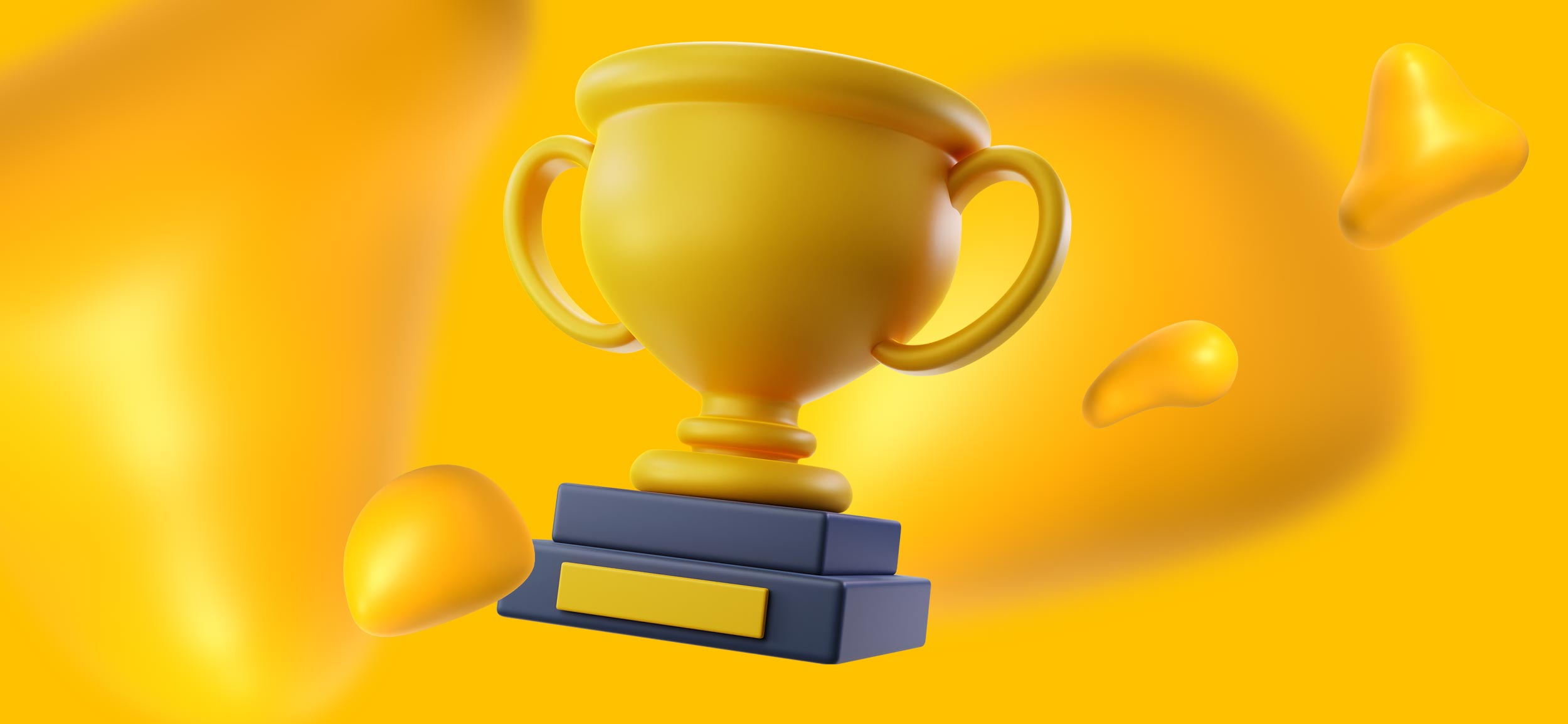 A trophy, for benefits of working for a Creative as a Service platform.