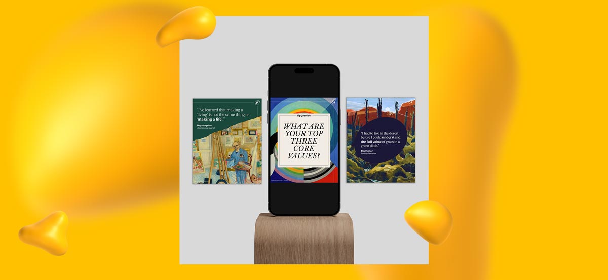 Social media posts for The Well.