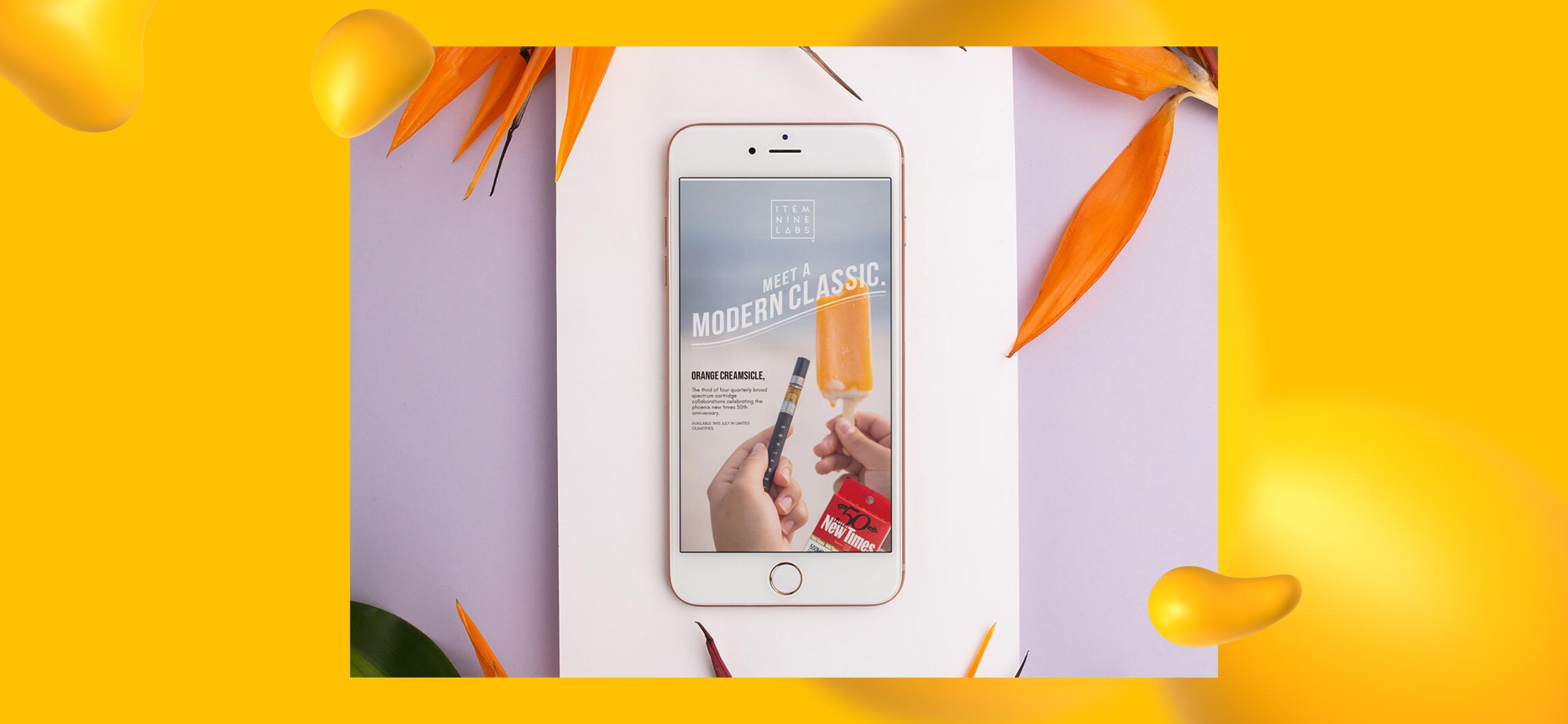 Social media posts created for Item 9 Labs.