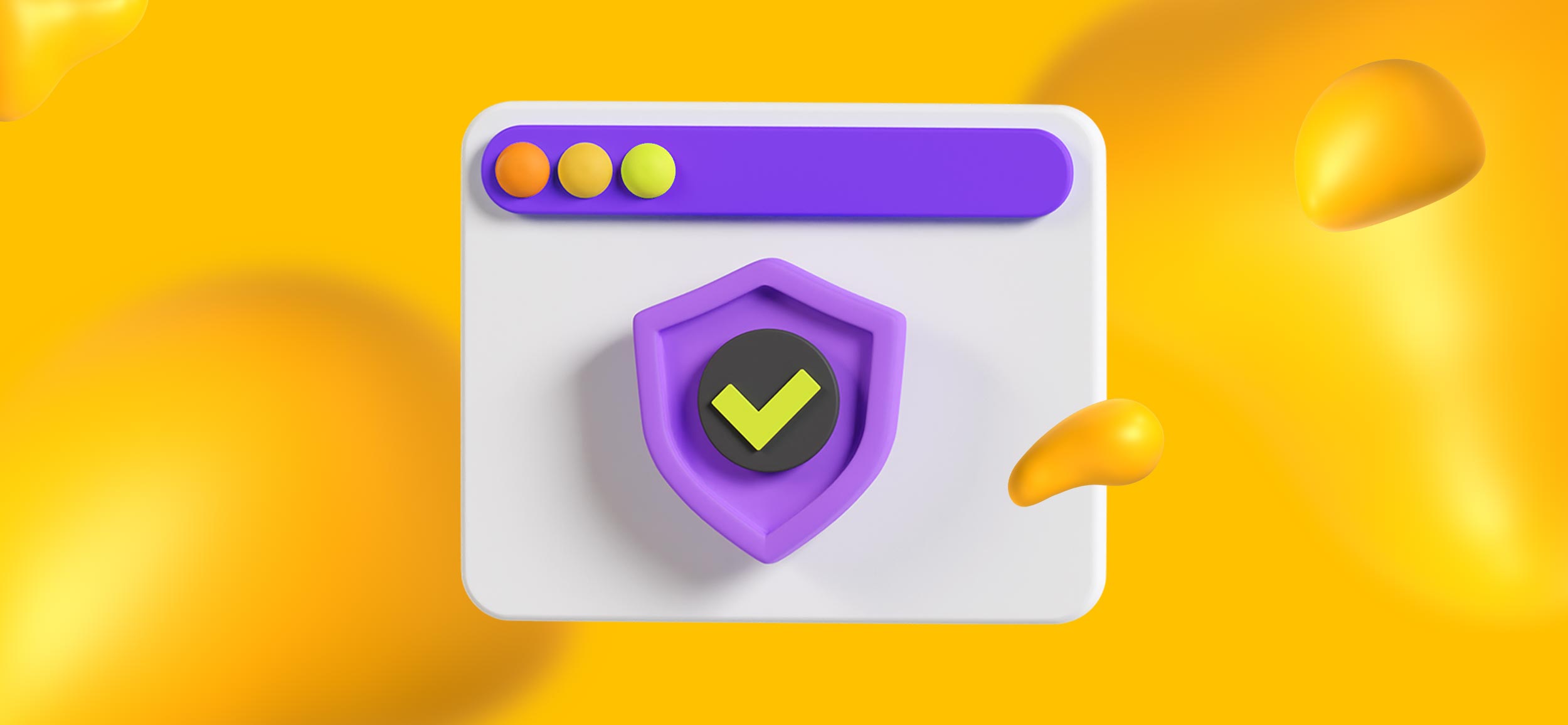 A trust badge on a web screen, for strong security measures; a must have feature for a good web design service for small businesses.