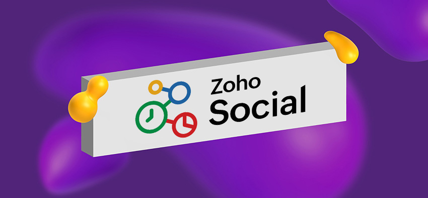Logo for Zoho Social, a social media management tool.