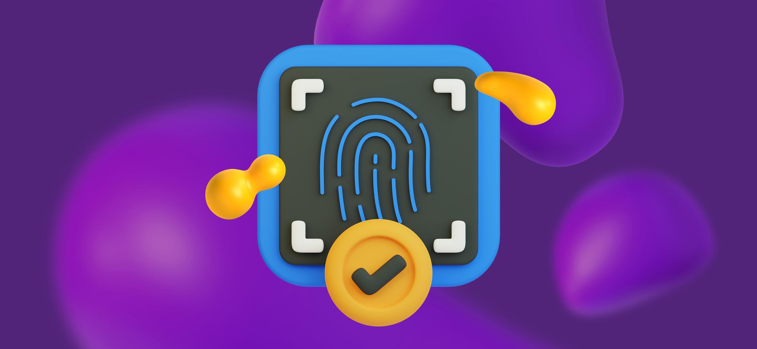 An image of a fingerprint screen for biometric authentication. 