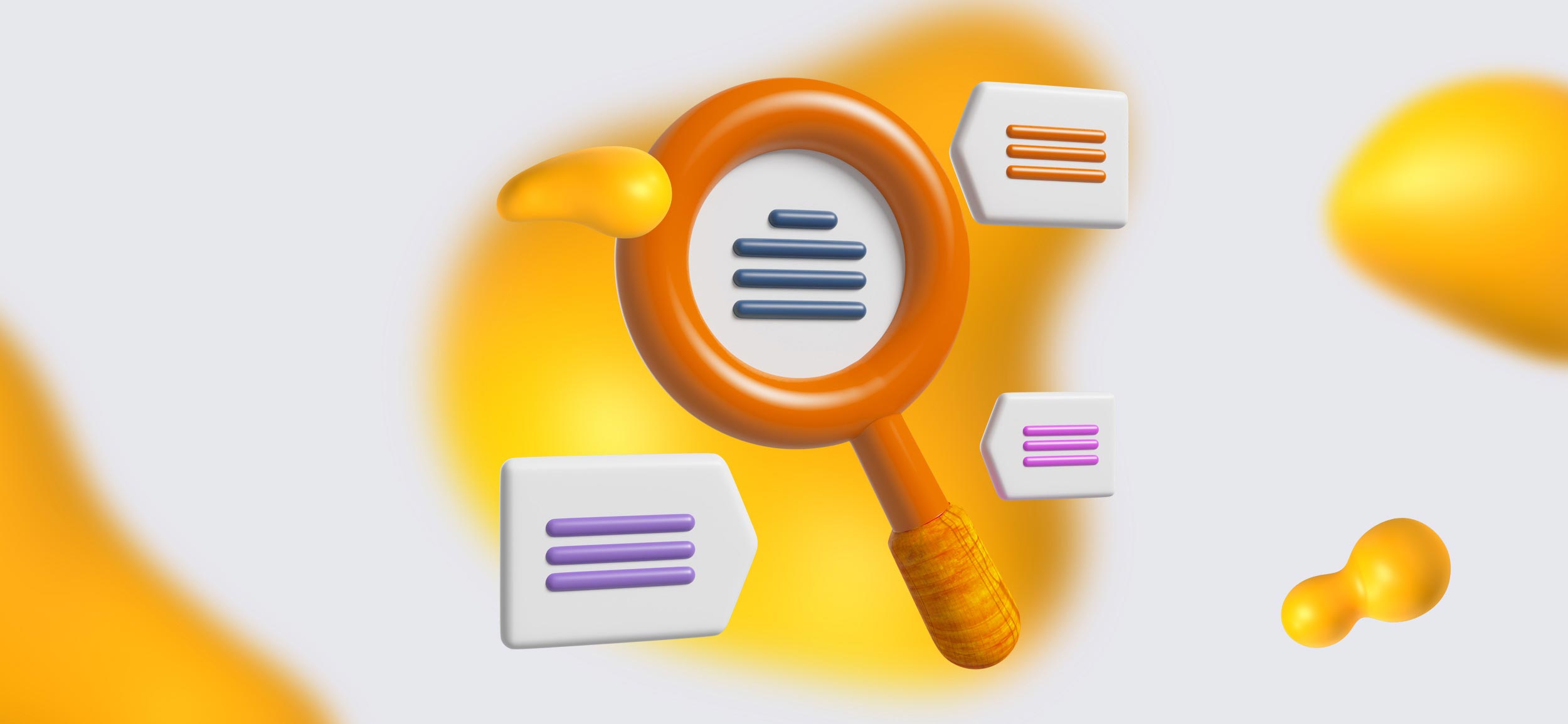 A big magnifying glass, for technical SEO.