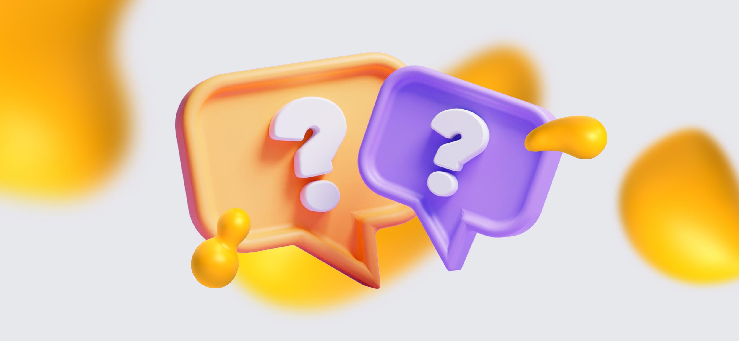 Floating question marks in speech bubbles. How to get ChatGPT to give you the right responses.T