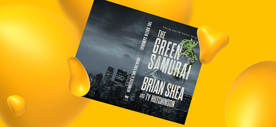 A book cover illustration from "The Green Samurai."