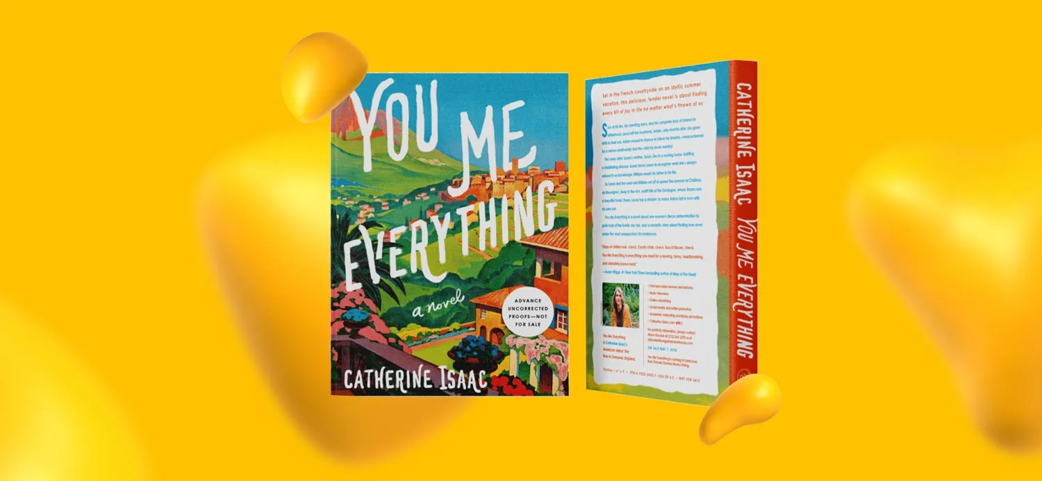A book cover illustration for "You, Me, Everything."
