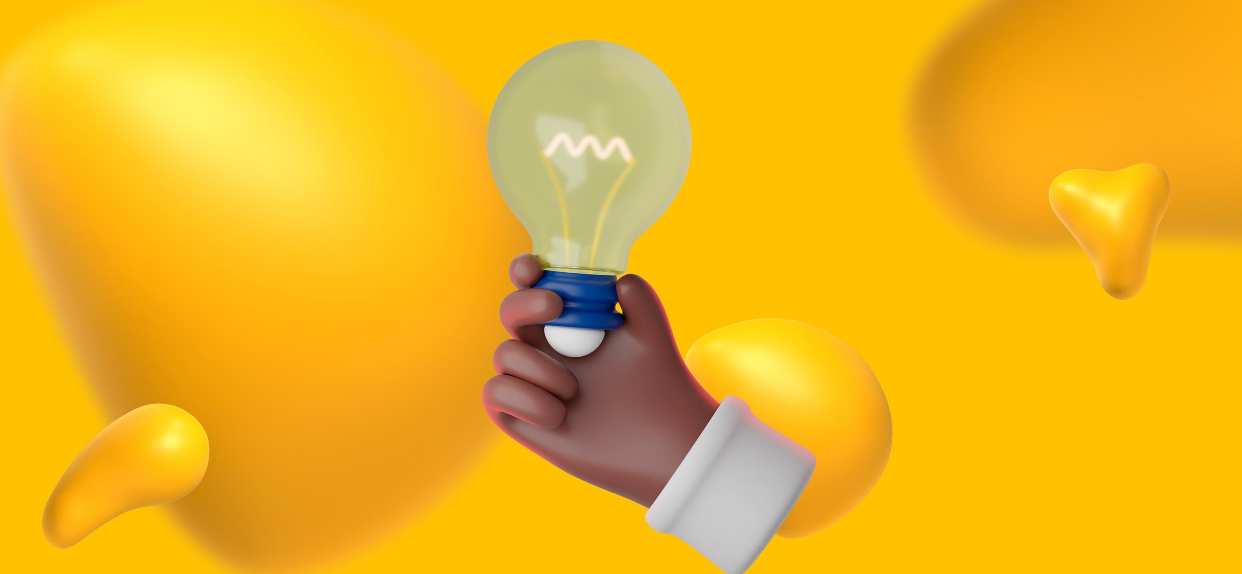 A hand holding up a lightbulb. Here are some bright copywriting tips to live by!