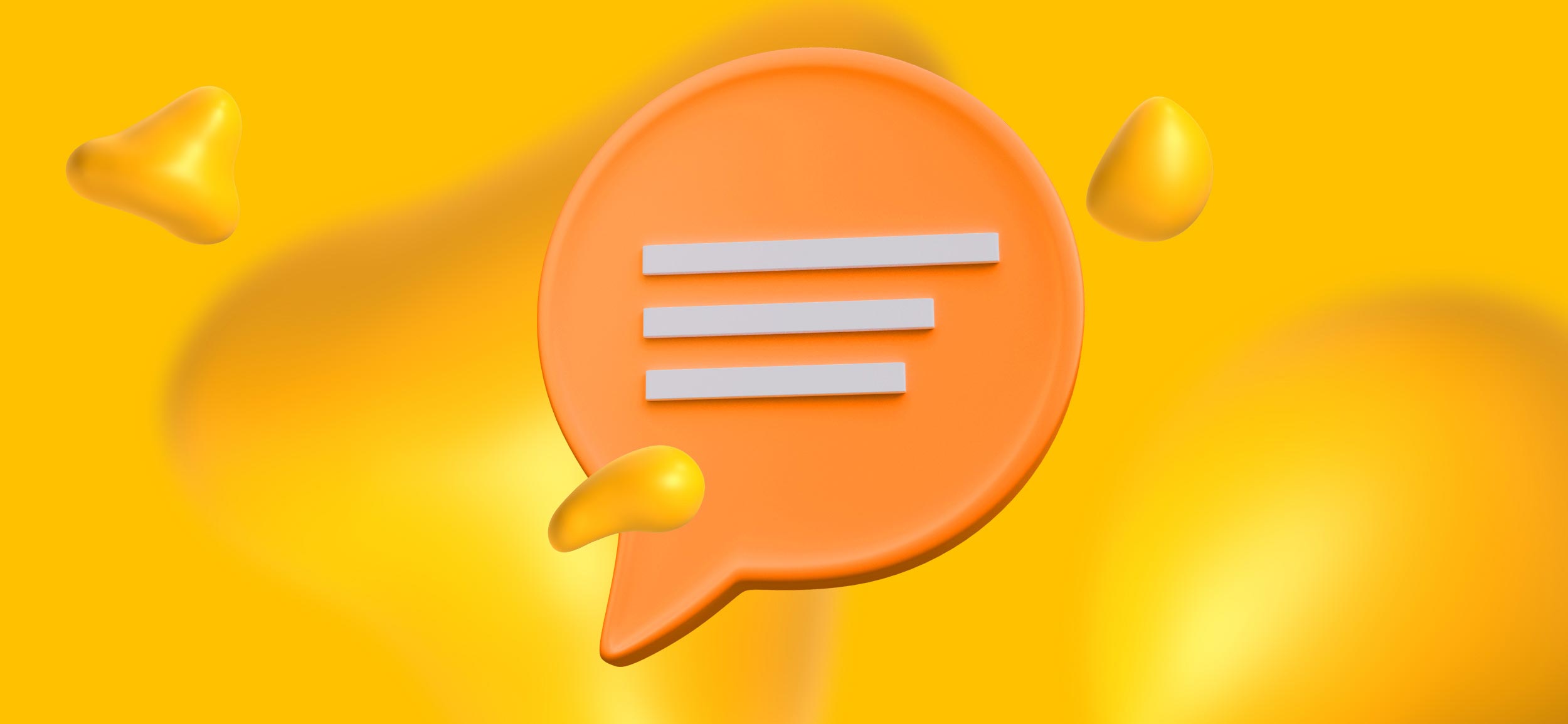 A floating orange caption bubble. A copy style guide increases the effectiveness of your brand's messaging.