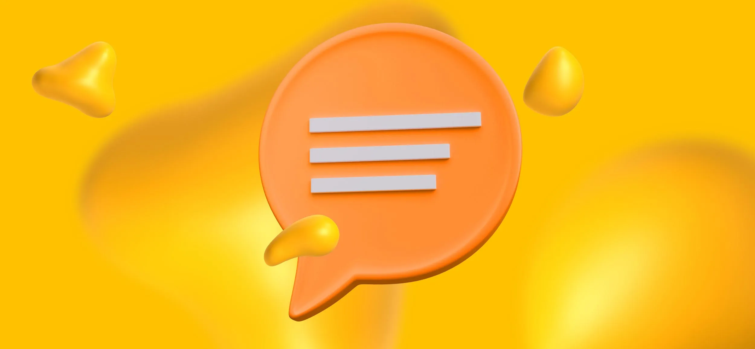 A floating orange caption bubble. A copy style guide increases the effectiveness of your brand's messaging.