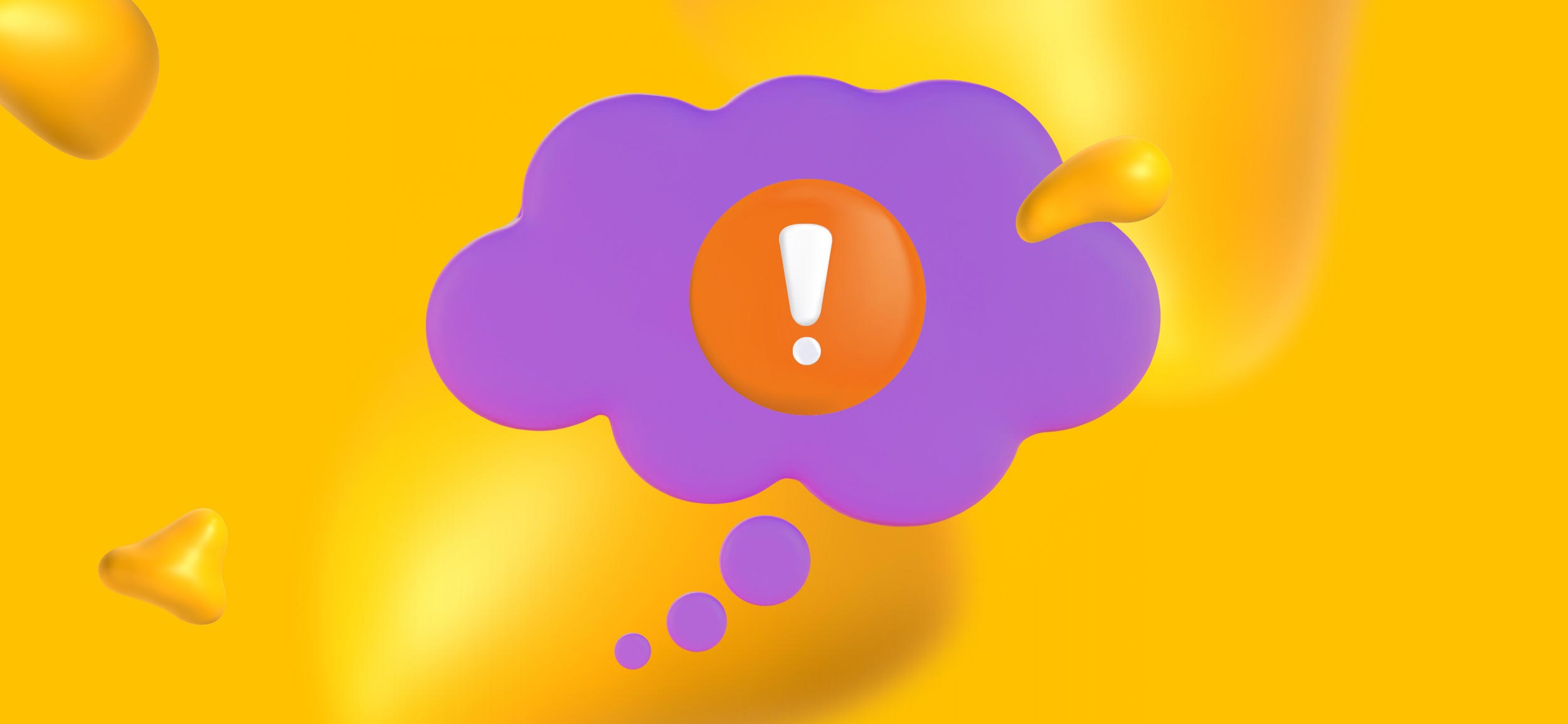 An exclamation point in a thought bubble. It's the concept phase of your label design and it's time to get creative!