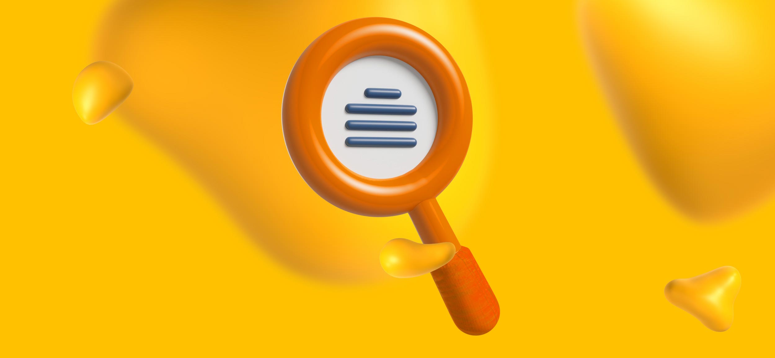 A magnifying glass. The first phase of label design is discovery.