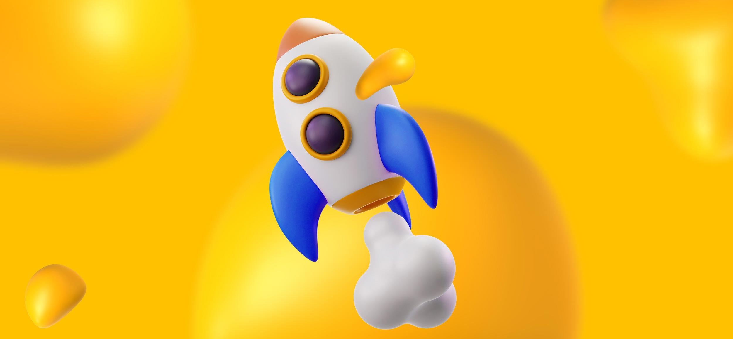 A rocket blasting off into space. After thorough testing, it's time to launch your app!