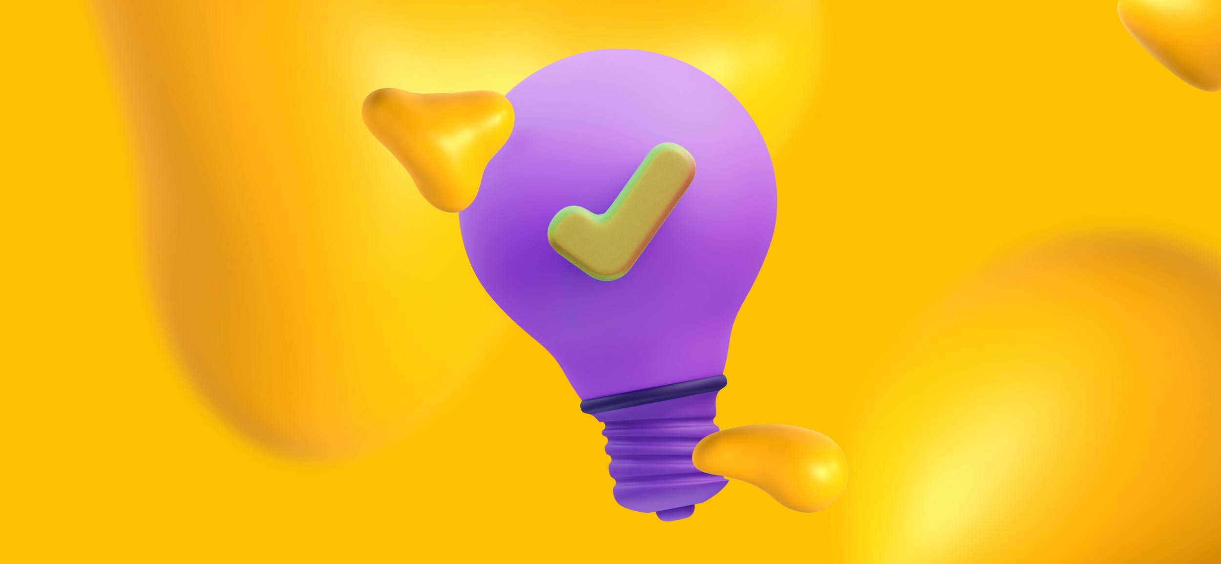A big purple lightbulb for next-level tips to help your content shine.