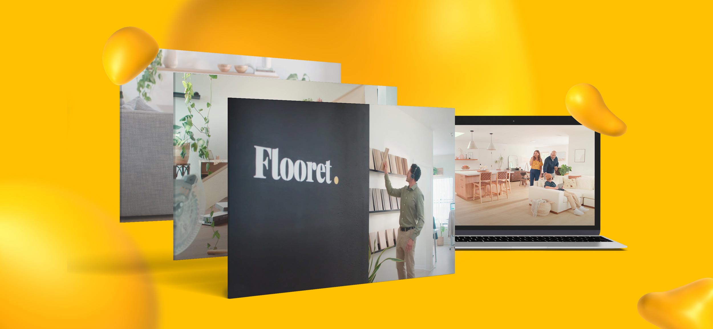 A sample of Matthew's work, a lookbook design for Flooret