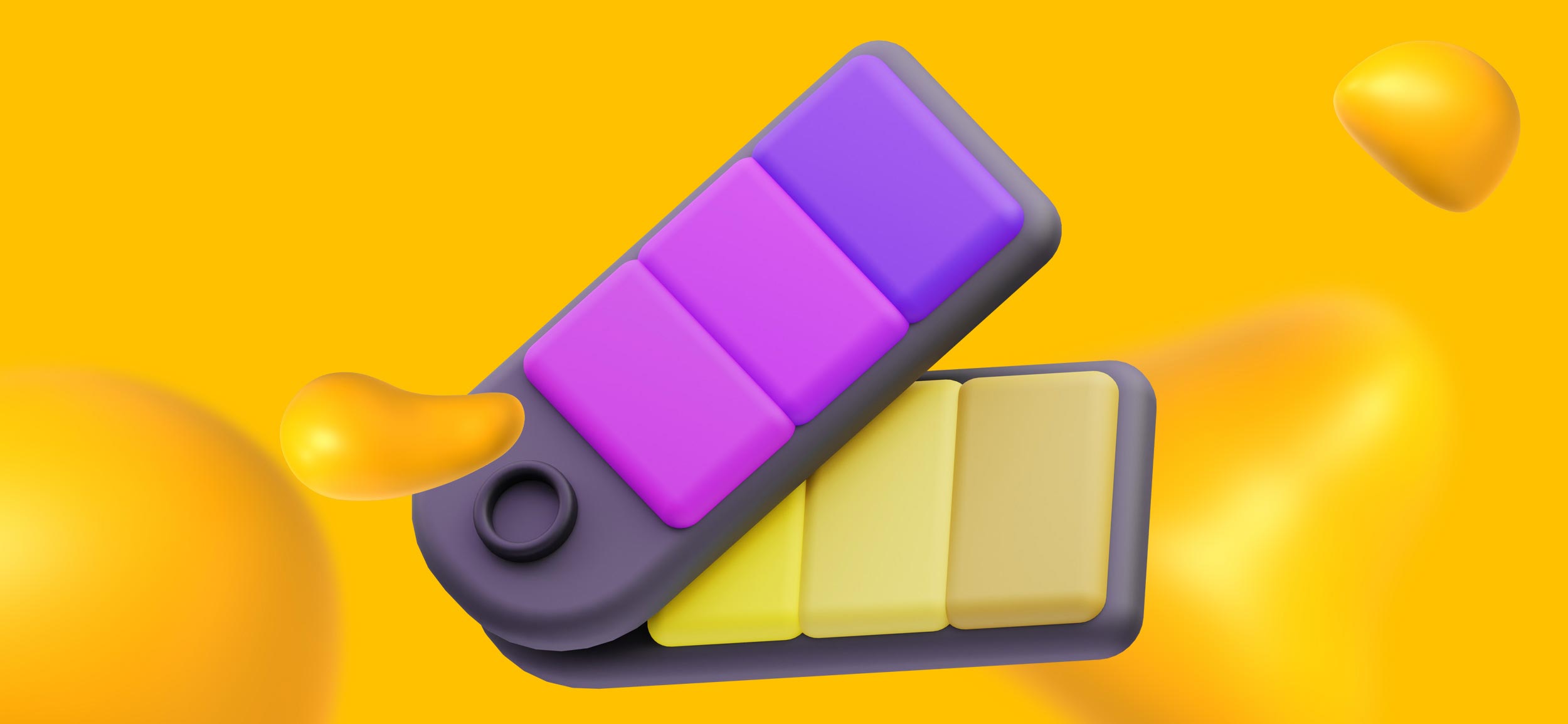 A color palette for magazine design.