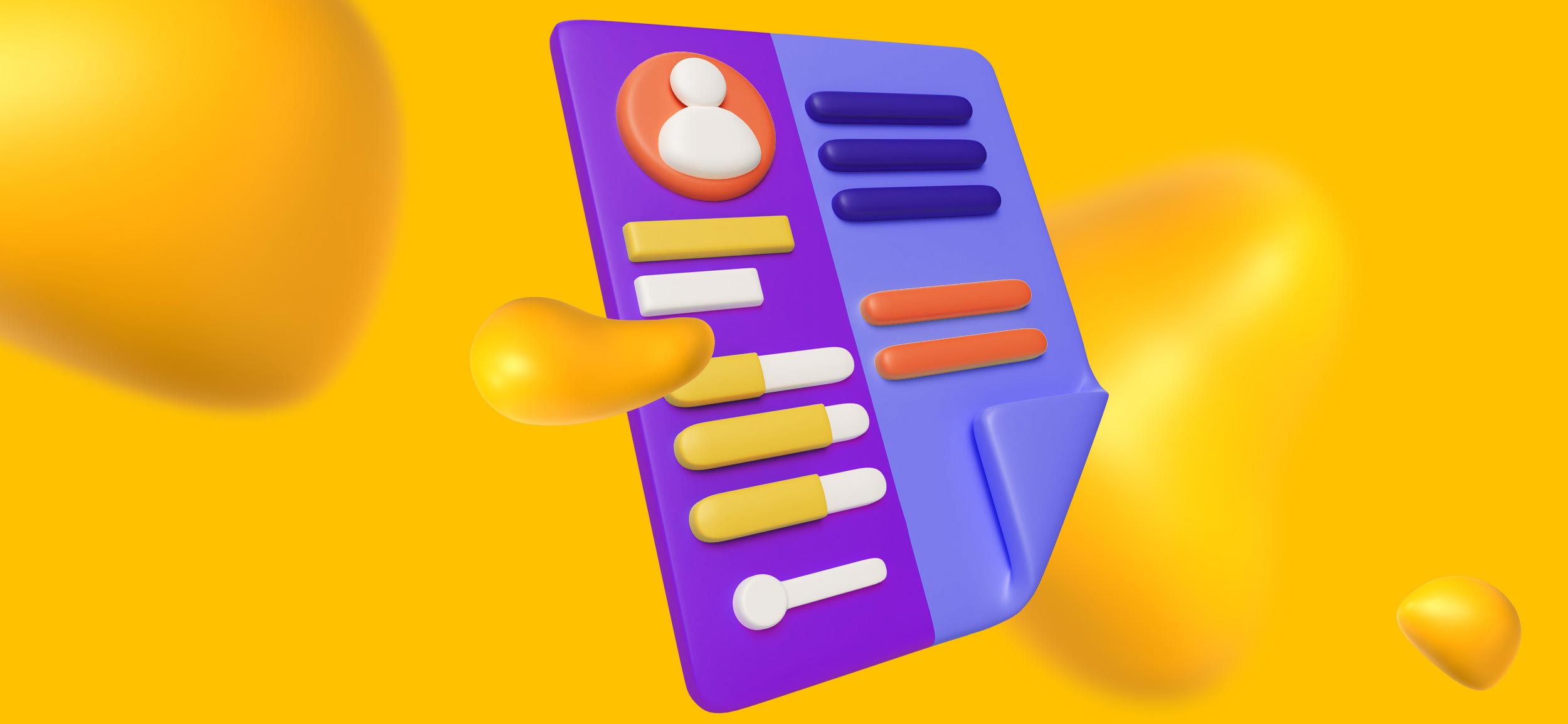 A checklist with benefits of a creative agency.