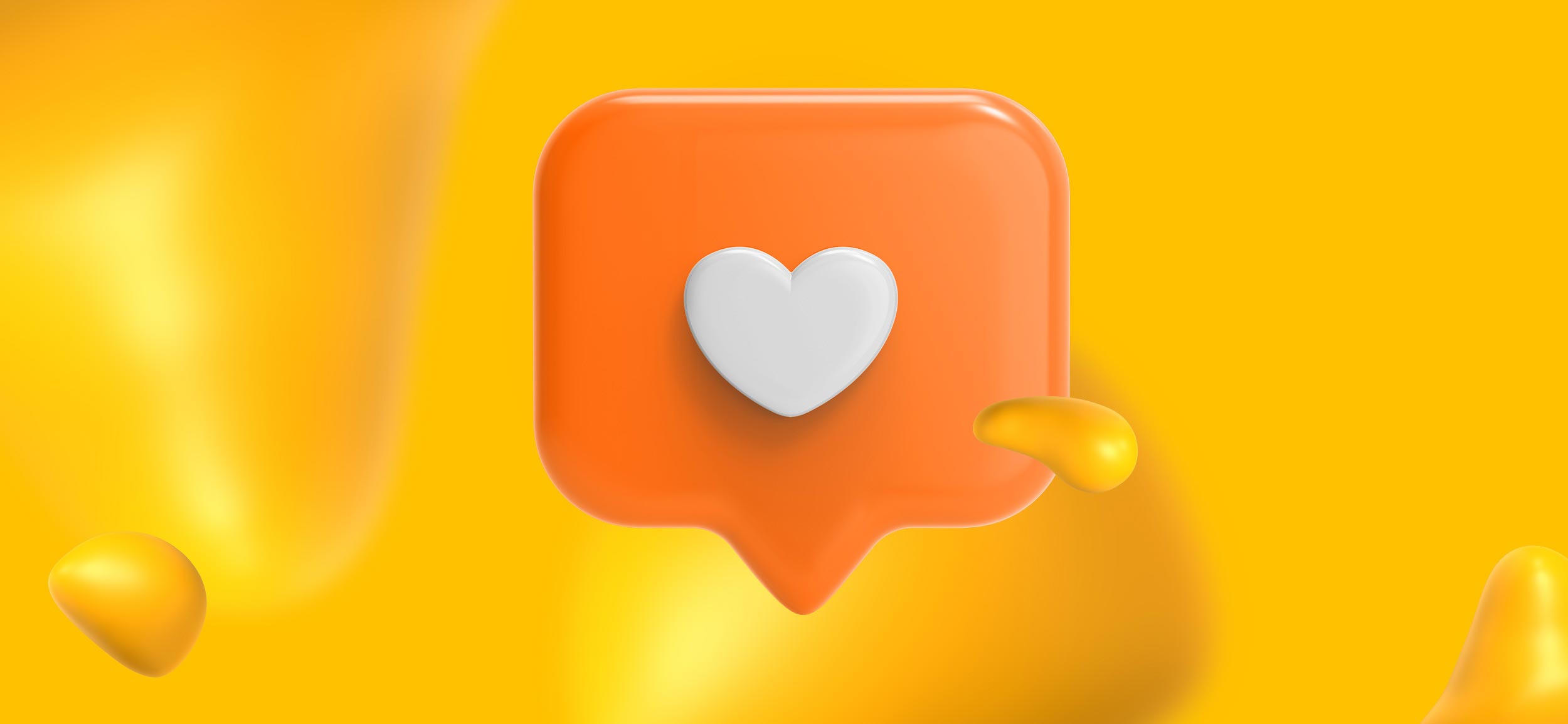 A caption bubble with a heart. Our favorite mobile marketing tools!
