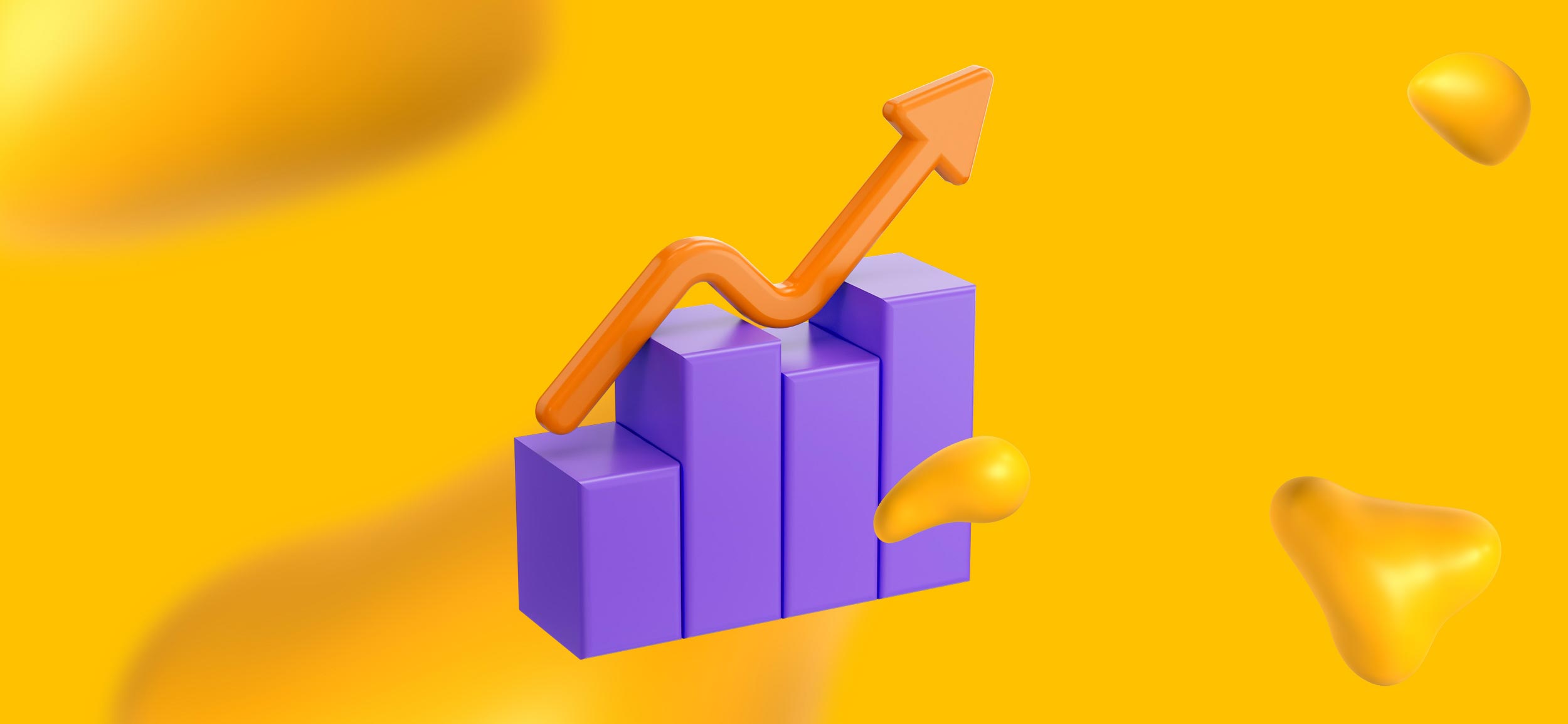 A bar graph trending upwards!