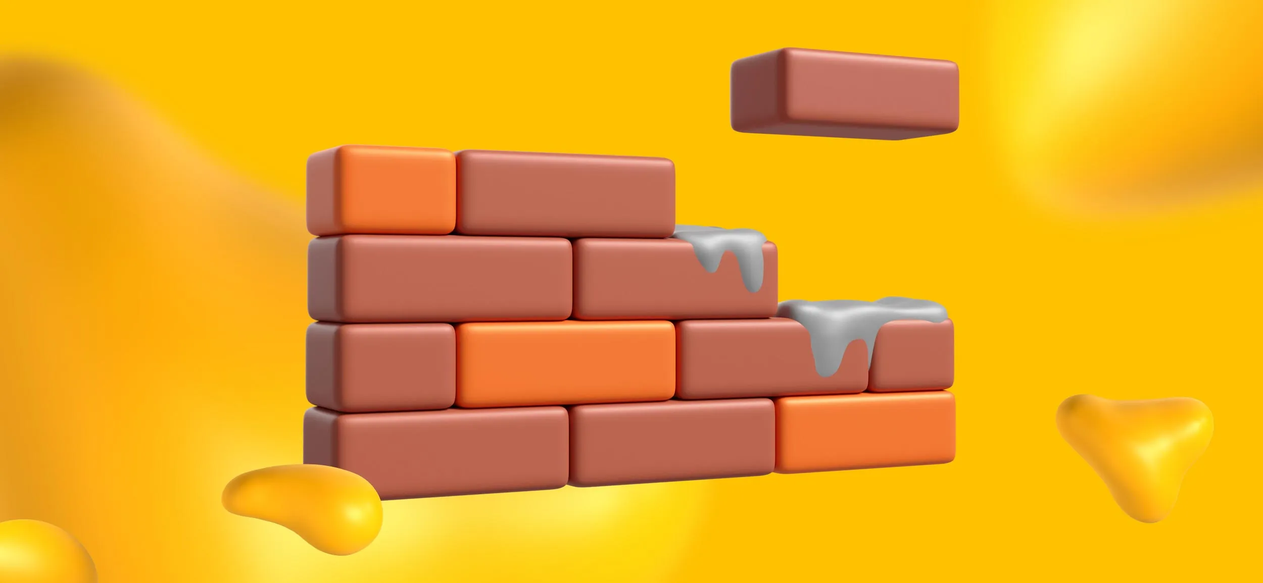 A brick wall being built. Here is how to build a successful SaaS strategy.