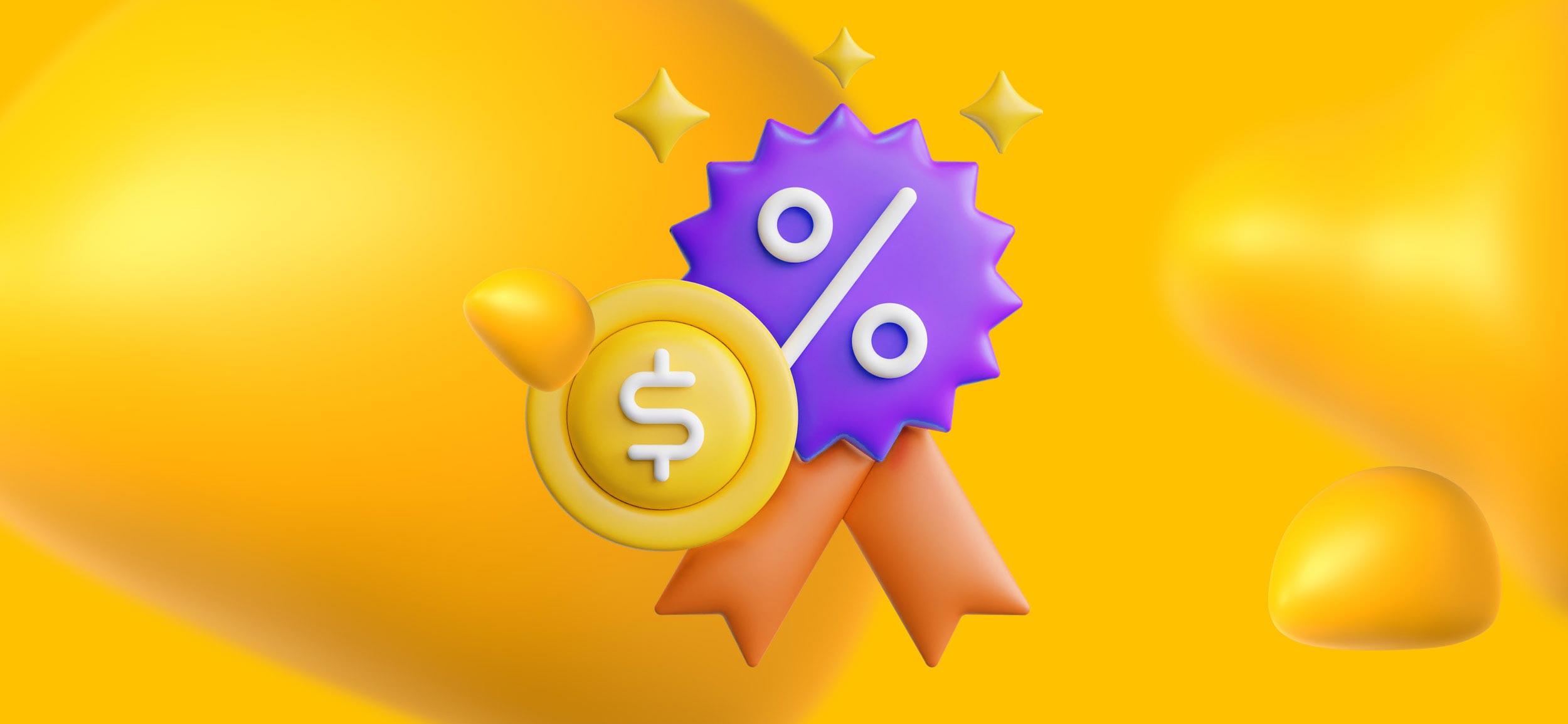 A gold medal and a ribbon.