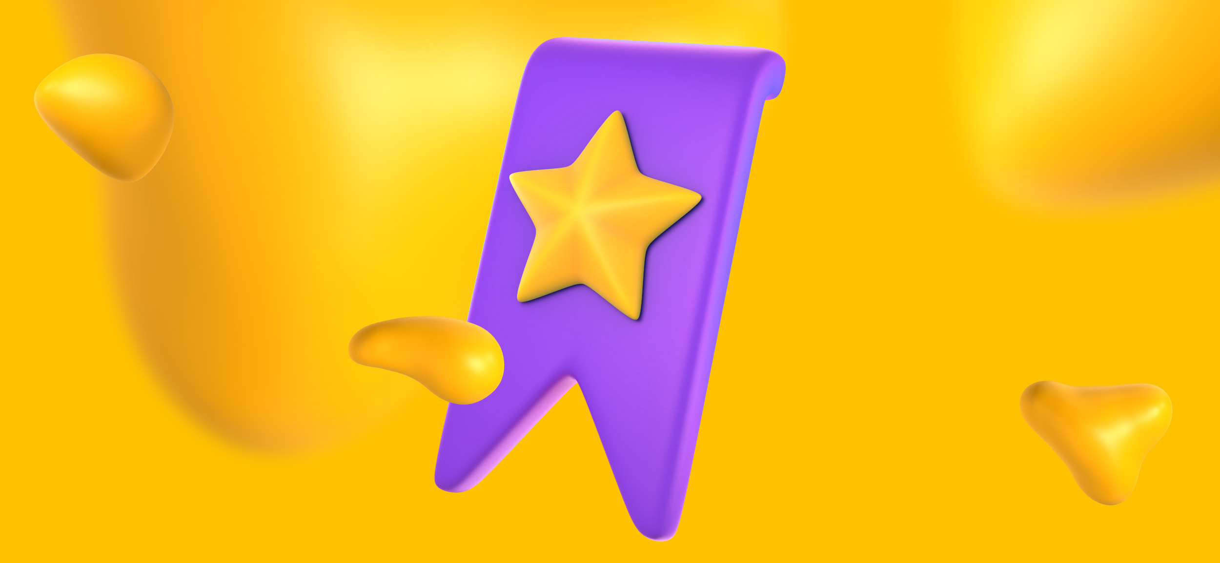 A purple ribbon for the best creative project management software.