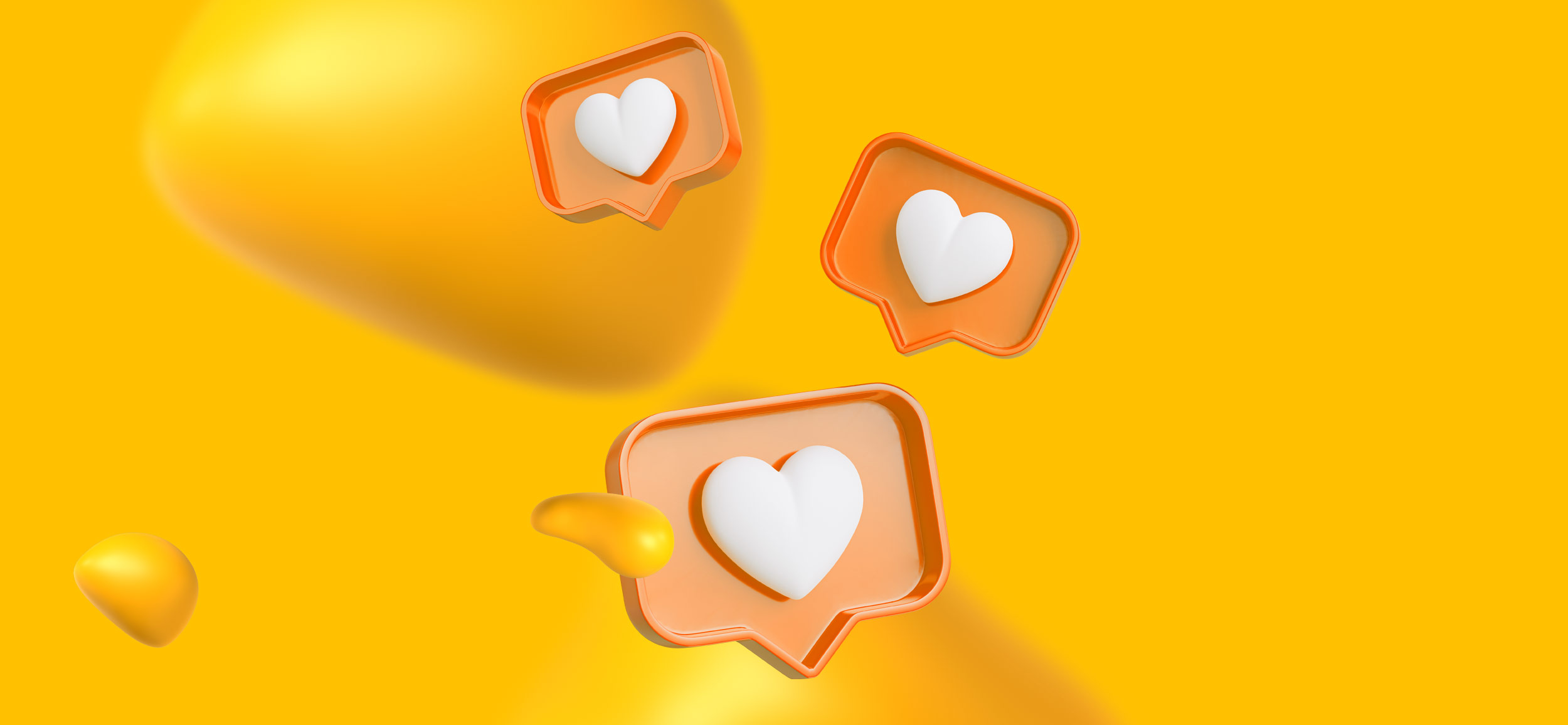 Captions with hearts for social media reviews.