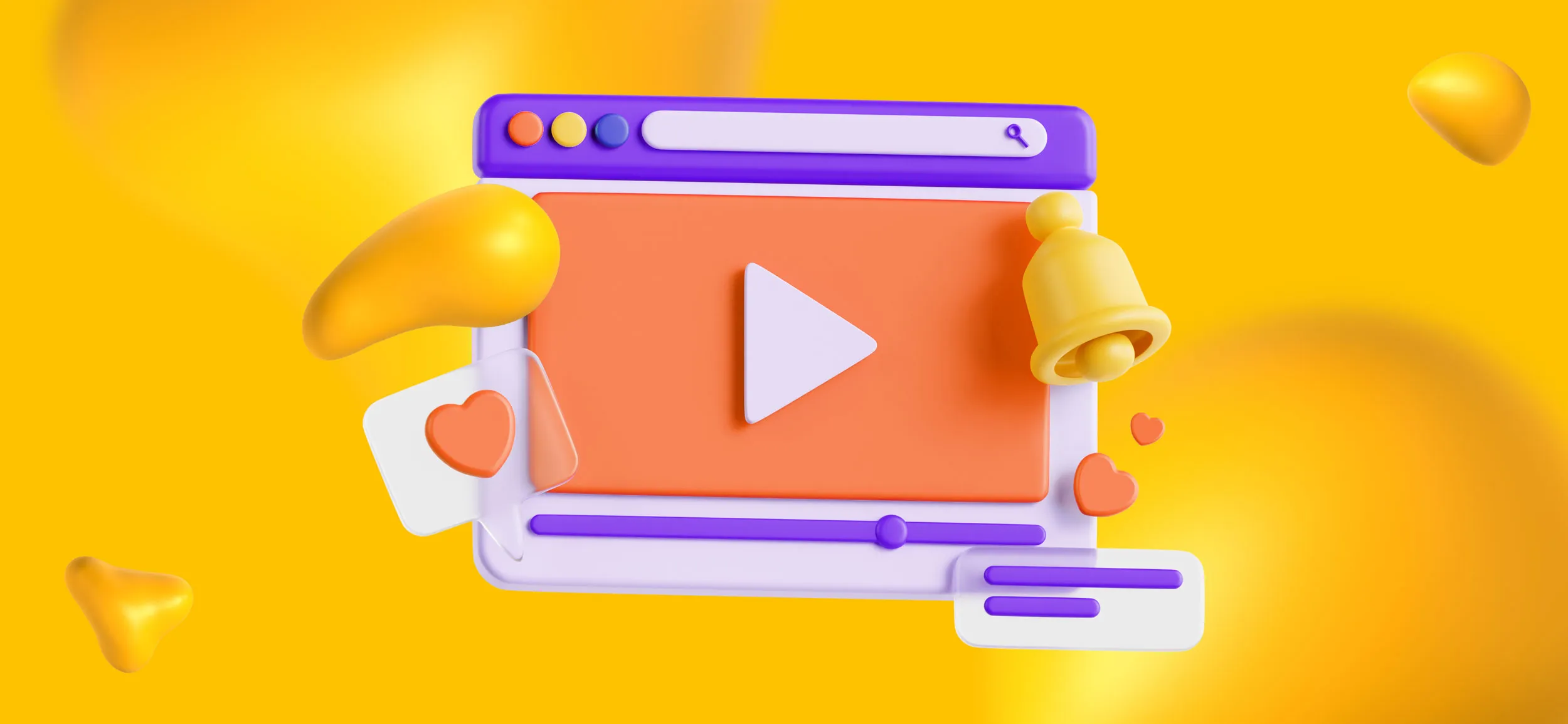 A play button on a video screen, for video marketing.