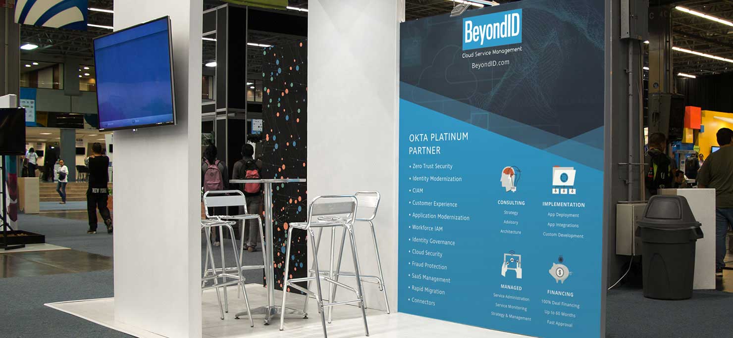 Trade show booth design for BeyondID