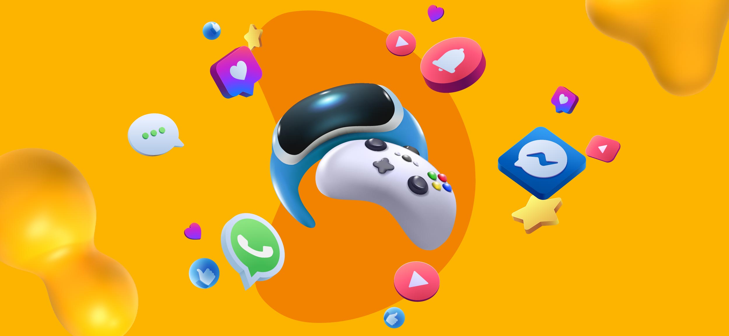 VR goggles. Virtual reality marketing examples.