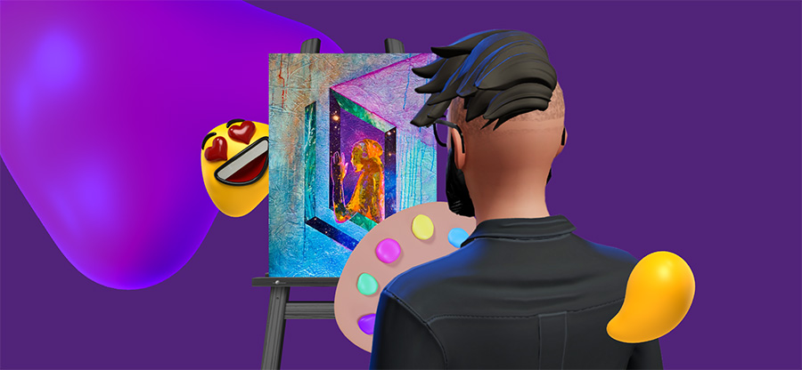 Creative director painting