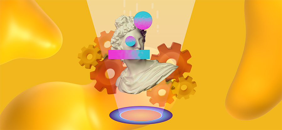 AI art generators making a cool design.