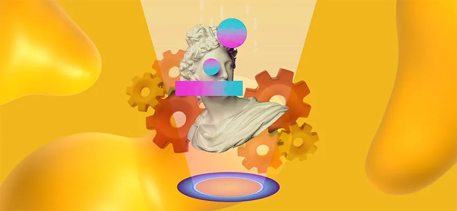 AI art generators making a cool design.