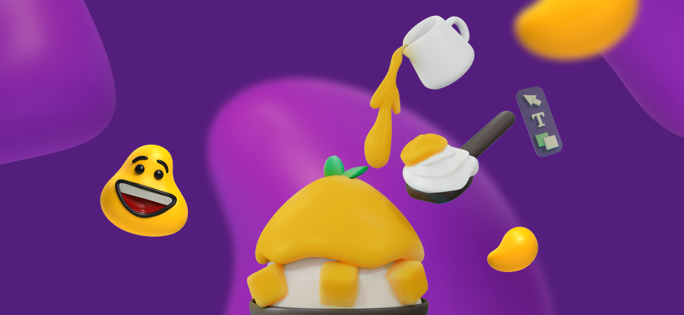 A pumpkin being scooped out by a pitcher and a ladle. The fifth step of the creative process is to get all of your ideas out, just like the pumpkin.