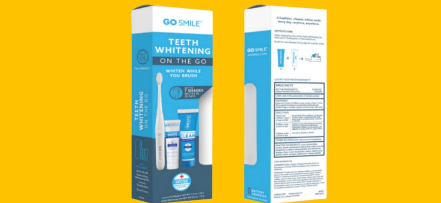Example of industrial packaging design for a dental company.