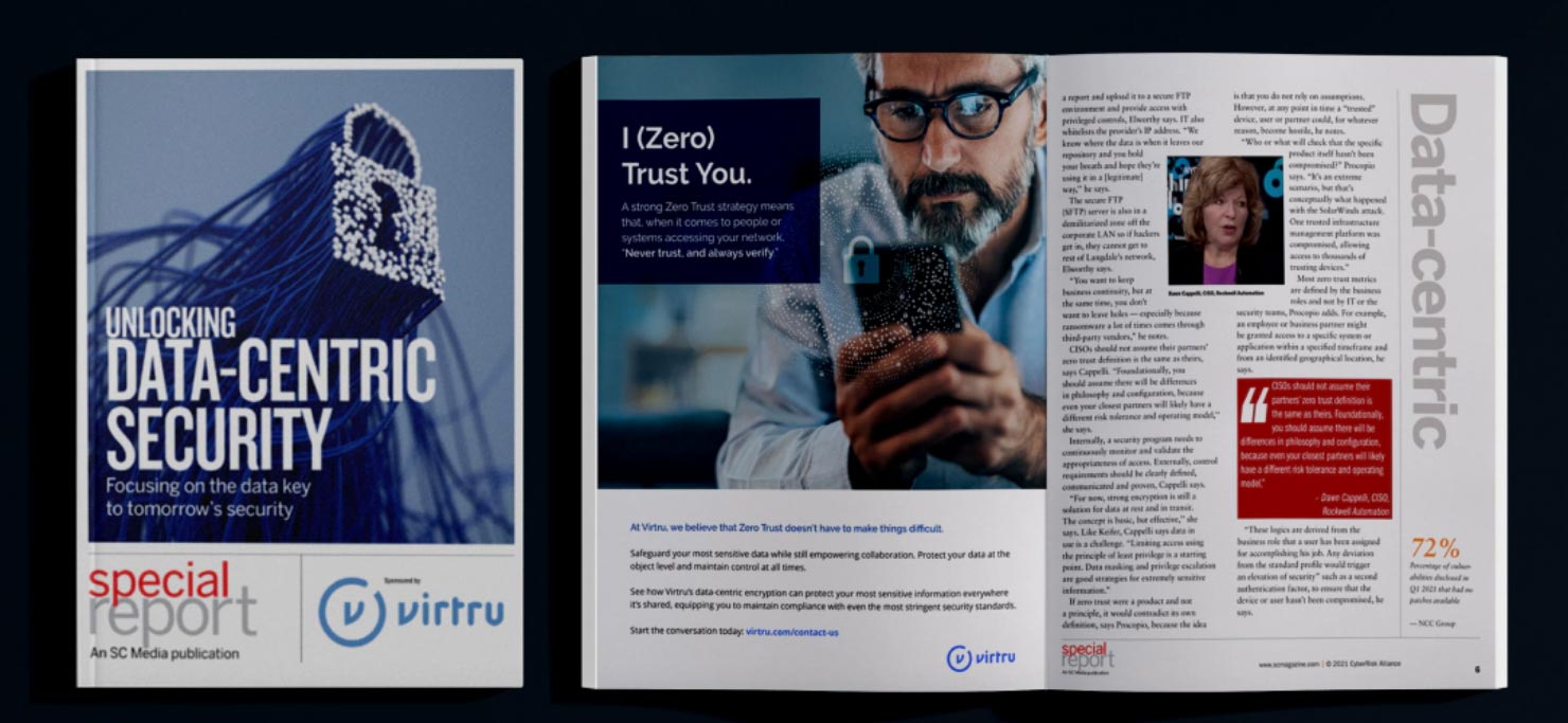 Same pages from an eBook for a cybersecurity company.