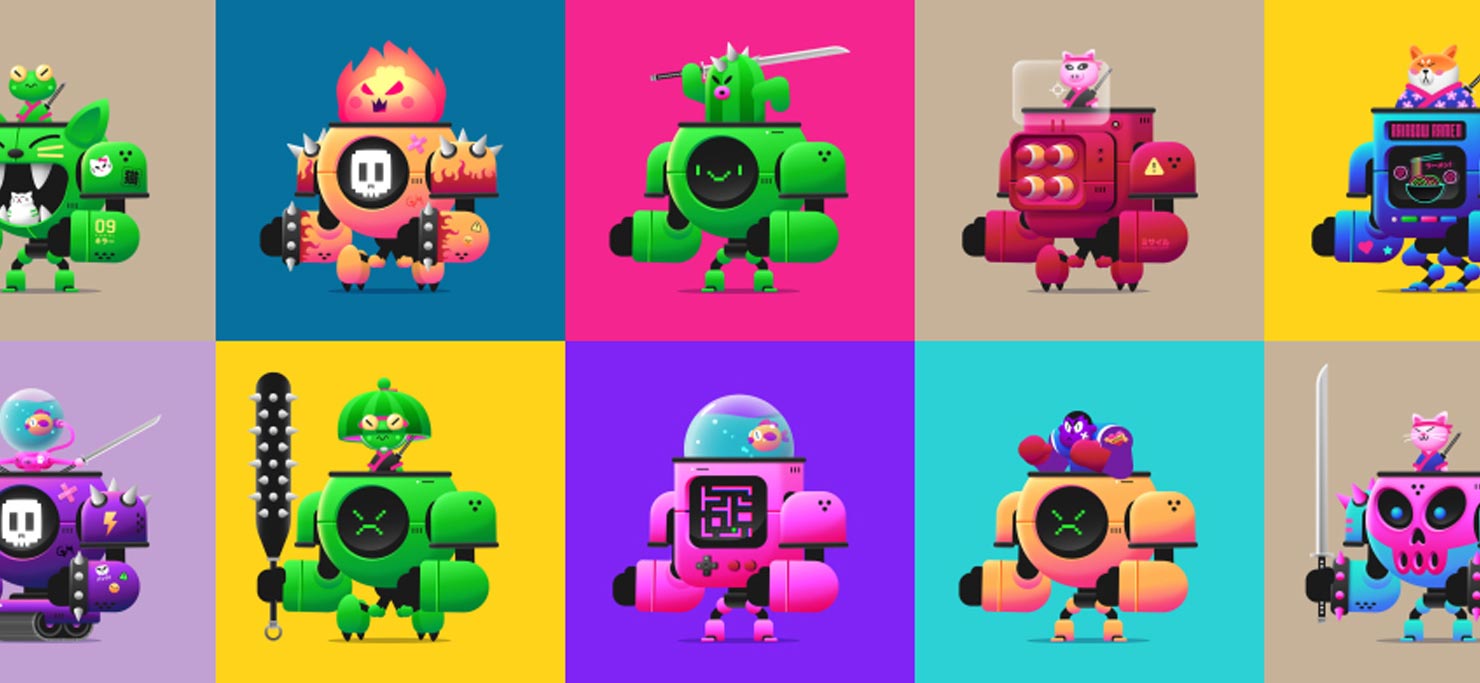 NFTs from Kibatsu Mecha.