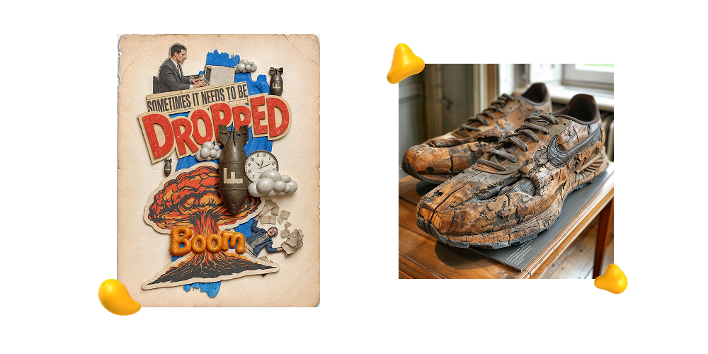 Design portfolio by Craig Wright at Designity featuring typography poster artwork and custom sneaker product design.