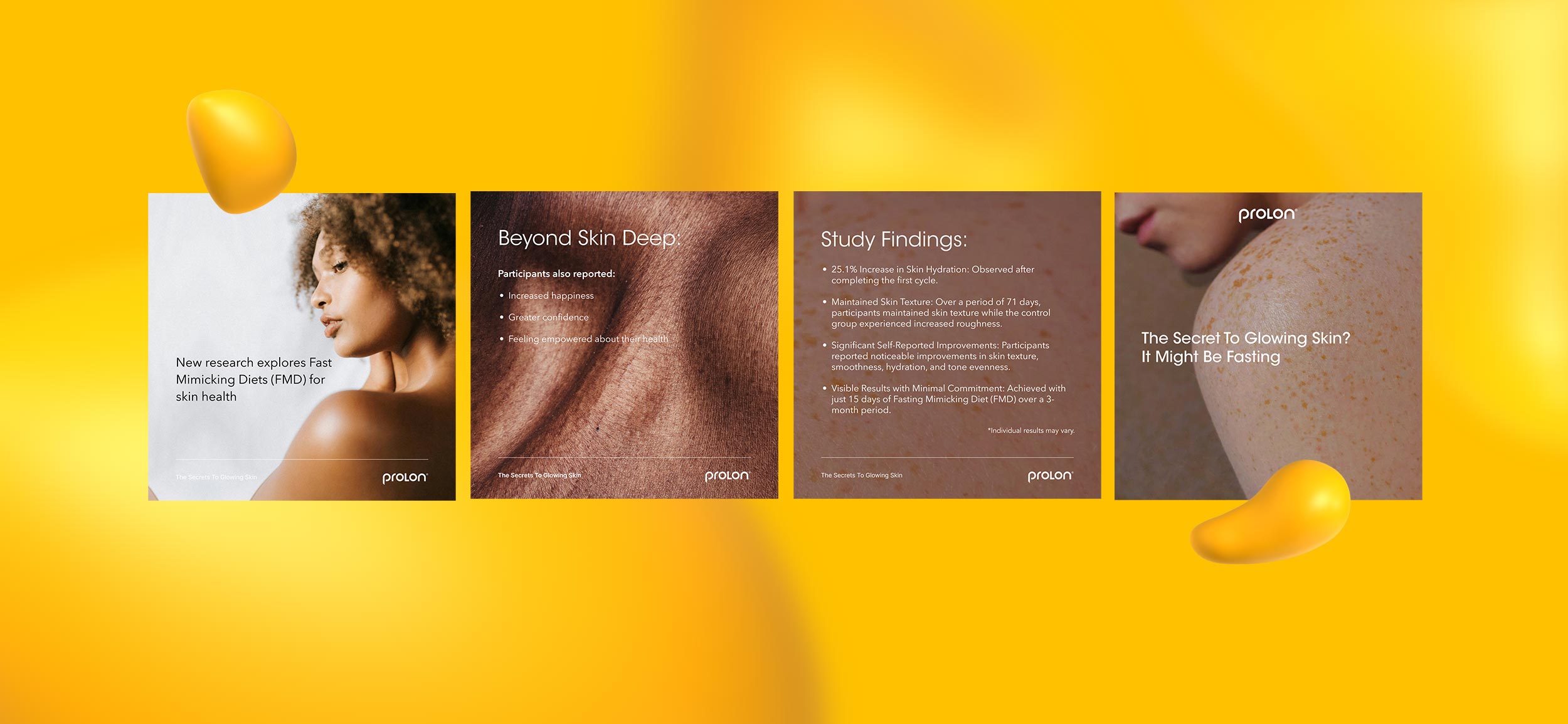 Instagram ad design for Prolon, one of Brianna D's creative projects.