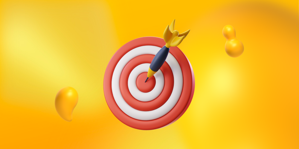 A dartboard with a dart in its bullseye. Precise targeting is a smart way to improve your ROAS.