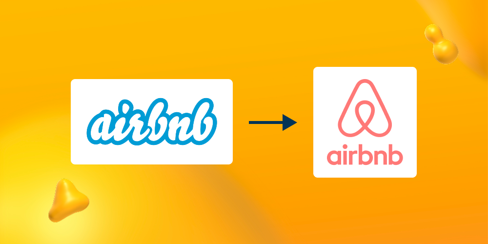 Old and new logo for Airbnb.