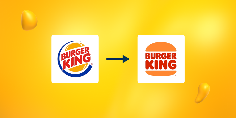 Old and new logo for Burger King.